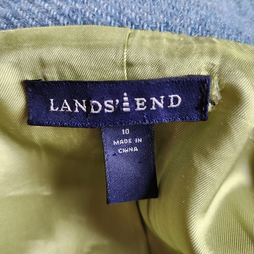 Lands' End Light Blue Blazer sz 10 - Picture 4 of 15